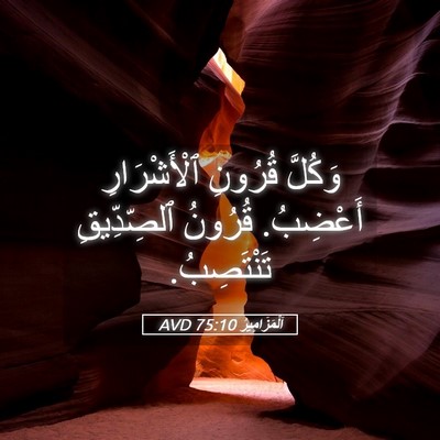 Picture 05 - اَلْمَزَامِيرُ 75:10 AVD - وَكُلَّ قُرُونِ - Bible Verse Picture