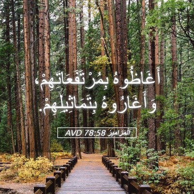 Picture 05 - اَلْمَزَامِيرُ 78:58 AVD - أَغَاظُوهُ - Bible Verse Picture