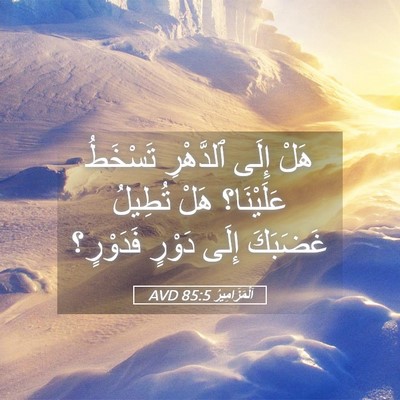Picture 05 - اَلْمَزَامِيرُ 85:5 AVD - هَلْ إِلَى ٱلدَّهْرِ - Bible Verse Picture
