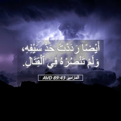 Picture 05 - اَلْمَزَامِيرُ 89:43 AVD - أَيْضًا رَدَدْتَ حَدَّ - Bible Verse Picture