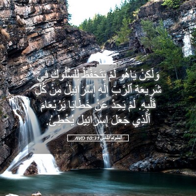 Picture 05 - اَلْمُلُوكِ ٱلثَّانِي 10:31 AVD - وَلَكِنْ يَاهُو لَمْ - Bible Verse Picture