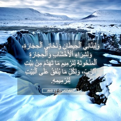Picture 05 - اَلْمُلُوكِ ٱلثَّانِي 12:12 AVD - وَلِبَنَّائِي ٱلْحِيطَانِ - Bible Verse Picture