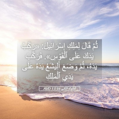 Picture 05 - اَلْمُلُوكِ ٱلثَّانِي 13:16 AVD - ثُمَّ قَالَ لِمَلِكِ - Bible Verse Picture