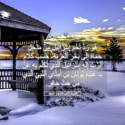 Picture 05 - اَلْمُلُوكِ ٱلثَّانِي 14:25 AVD - هُوَ رَدَّ تُخُمَ - Bible Verse Picture