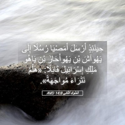 Picture 05 - اَلْمُلُوكِ ٱلثَّانِي 14:8 AVD - حِينَئِذٍ أَرْسَلَ - Bible Verse Picture
