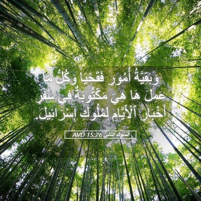 Picture 05 - اَلْمُلُوكِ ٱلثَّانِي 15:26 AVD - وَبَقِيَّةُ أُمُورِ - Bible Verse Picture