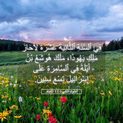 Picture 05 - اَلْمُلُوكِ ٱلثَّانِي 17:1 AVD - فِي ٱلسَّنَةِ ٱلثَّانِيةَ - Bible Verse Picture