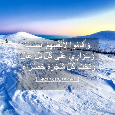Picture 05 - اَلْمُلُوكِ ٱلثَّانِي 17:10 AVD - وَأَقَامُوا - Bible Verse Picture