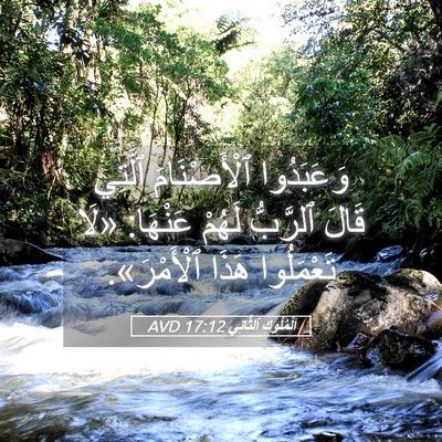 Picture 05 - اَلْمُلُوكِ ٱلثَّانِي 17:12 AVD - وَعَبَدُوا ٱلْأَصْنَامَ - Bible Verse Picture