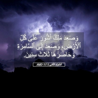 Picture 05 - اَلْمُلُوكِ ٱلثَّانِي 17:5 AVD - وَصَعِدَ مَلِكُ أَشُّورَ - Bible Verse Picture