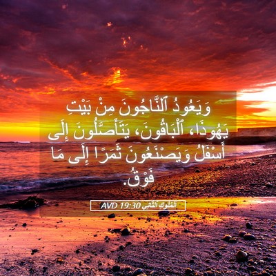 Picture 05 - اَلْمُلُوكِ ٱلثَّانِي 19:30 AVD - وَيَعُودُ ٱلنَّاجُونَ - Bible Verse Picture