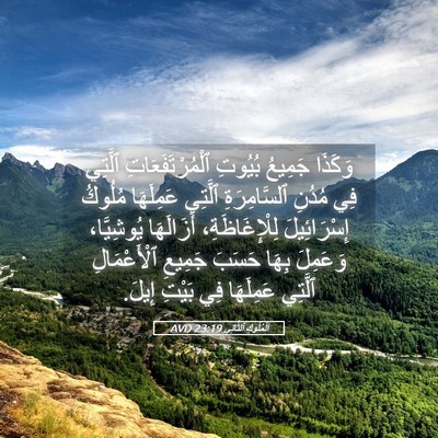 Picture 05 - اَلْمُلُوكِ ٱلثَّانِي 23:19 AVD - وَكَذَا جَمِيعُ بُيُوتِ - Bible Verse Picture