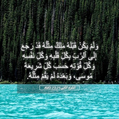 Picture 05 - اَلْمُلُوكِ ٱلثَّانِي 23:25 AVD - وَلَمْ يَكُنْ قَبْلَهُ - Bible Verse Picture