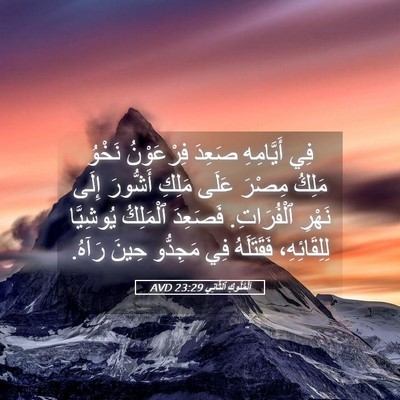 Picture 05 - اَلْمُلُوكِ ٱلثَّانِي 23:29 AVD - فِي أَيَّامِهِ صَعِدَ - Bible Verse Picture