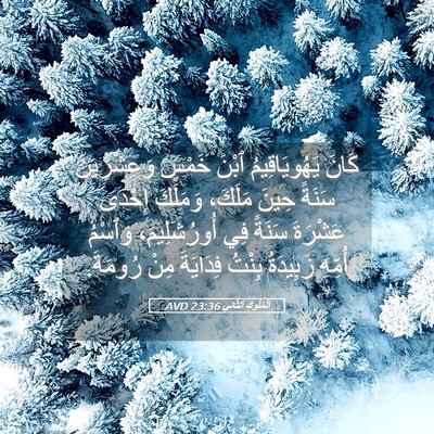 Picture 05 - اَلْمُلُوكِ ٱلثَّانِي 23:36 AVD - كَانَ يَهُويَاقِيمُ ٱبْنَ - Bible Verse Picture