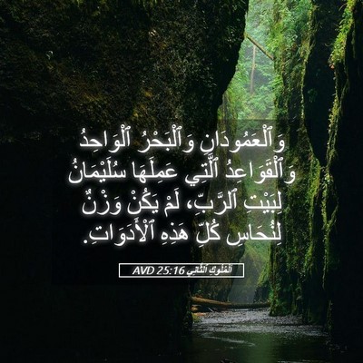 Picture 05 - اَلْمُلُوكِ ٱلثَّانِي 25:16 AVD - وَٱلْعَمُودَانِ - Bible Verse Picture