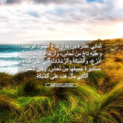Picture 05 - اَلْمُلُوكِ ٱلثَّانِي 25:17 AVD - ثَمَانِي عَشْرَةَ - Bible Verse Picture