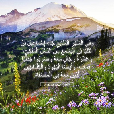 Picture 05 - اَلْمُلُوكِ ٱلثَّانِي 25:25 AVD - وَفِي ٱلشَّهْرِ - Bible Verse Picture