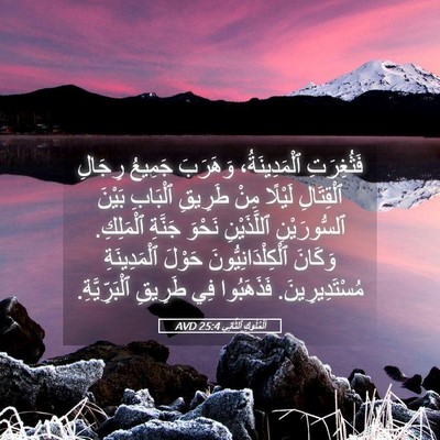 Picture 05 - اَلْمُلُوكِ ٱلثَّانِي 25:4 AVD - فَثُغِرَتِ ٱلْمَدِينَةُ، - Bible Verse Picture