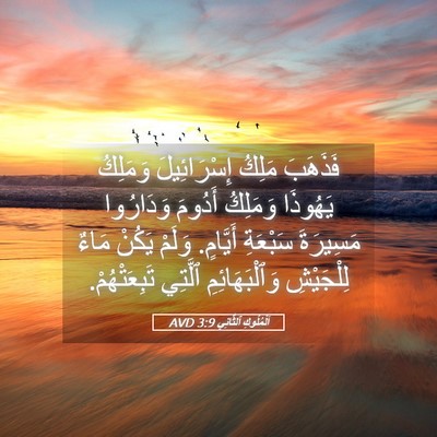 Picture 05 - اَلْمُلُوكِ ٱلثَّانِي 3:9 AVD - فَذَهَبَ مَلِكُ - Bible Verse Picture