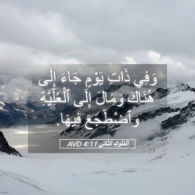 Picture 05 - اَلْمُلُوكِ ٱلثَّانِي 4:11 AVD - وَفِي ذَاتِ يَوْمٍ جَاءَ - Bible Verse Picture