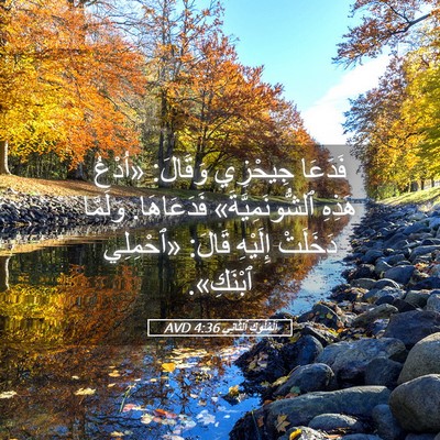 Picture 05 - اَلْمُلُوكِ ٱلثَّانِي 4:36 AVD - فَدَعَا جِيحْزِي وَقَالَ: - Bible Verse Picture