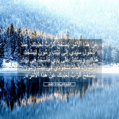 Picture 05 - اَلْمُلُوكِ ٱلثَّانِي 5:18 AVD - عَنْ هَذَا ٱلْأَمْرِ - Bible Verse Picture