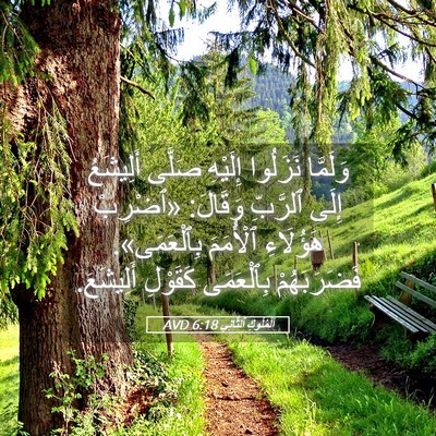 Picture 05 - اَلْمُلُوكِ ٱلثَّانِي 6:18 AVD - وَلَمَّا نَزَلُوا - Bible Verse Picture