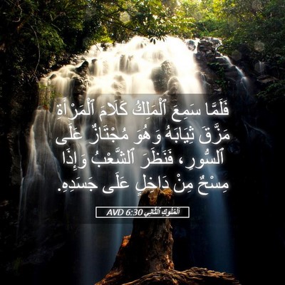 Picture 05 - اَلْمُلُوكِ ٱلثَّانِي 6:30 AVD - فَلَمَّا سَمِعَ ٱلْمَلِكُ - Bible Verse Picture