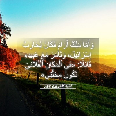 Picture 05 - اَلْمُلُوكِ ٱلثَّانِي 6:8 AVD - وَأَمَّا مَلِكُ أَرَامَ - Bible Verse Picture