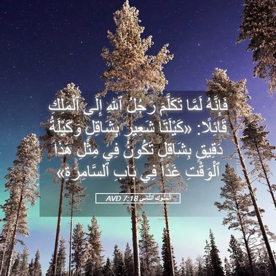 Picture 05 - اَلْمُلُوكِ ٱلثَّانِي 7:18 AVD - فَإِنَّهُ لَمَّا - Bible Verse Picture