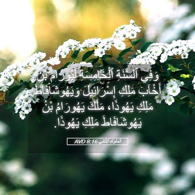 Picture 05 - اَلْمُلُوكِ ٱلثَّانِي 8:16 AVD - وَفِي ٱلسَّنَةِ - Bible Verse Picture
