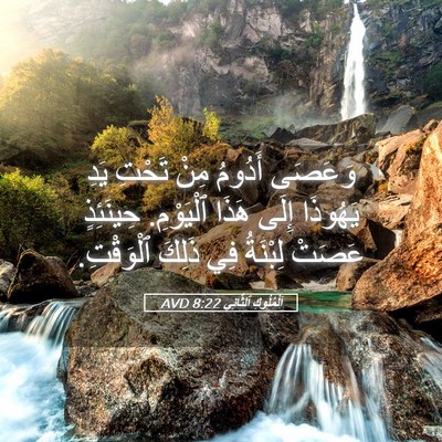 Picture 05 - اَلْمُلُوكِ ٱلثَّانِي 8:22 AVD - وَعَصَى أَدُومُ مِنْ - Bible Verse Picture