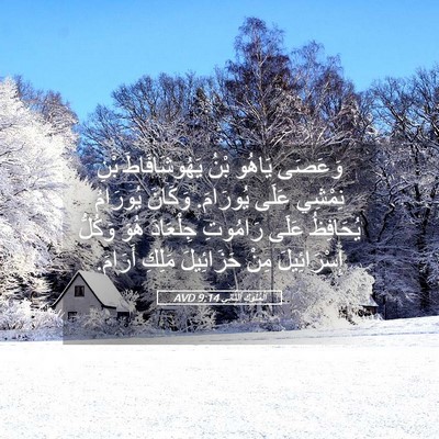 Picture 05 - اَلْمُلُوكِ ٱلثَّانِي 9:14 AVD - وَعَصَى يَاهُو بْنُ - Bible Verse Picture