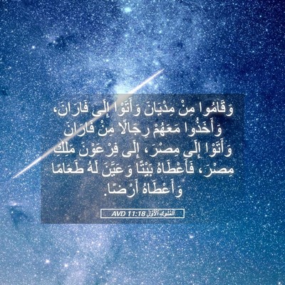 Picture 05 - اَلْمُلُوكِ ٱلْأَوَّلُ 11:18 AVD - وَقَامُوا مِنْ مِدْيَانَ - Bible Verse Picture
