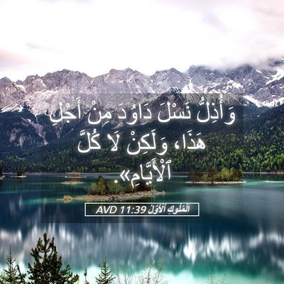 Picture 05 - اَلْمُلُوكِ ٱلْأَوَّلُ 11:39 AVD - وَأُذِلُّ نَسْلَ دَاوُدَ - Bible Verse Picture