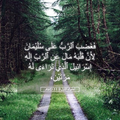Picture 05 - اَلْمُلُوكِ ٱلْأَوَّلُ 11:9 AVD - فَغَضِبَ ٱلرَّبُّ عَلَى - Bible Verse Picture