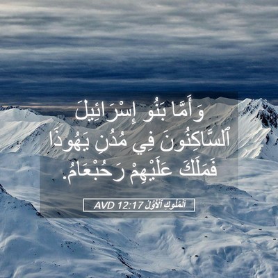Picture 05 - اَلْمُلُوكِ ٱلْأَوَّلُ 12:17 AVD - وَأَمَّا بَنُو - Bible Verse Picture