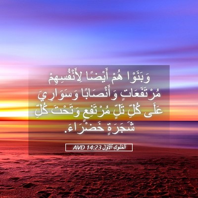 Picture 05 - اَلْمُلُوكِ ٱلْأَوَّلُ 14:23 AVD - وَبَنَوْا هُمْ أَيْضًا - Bible Verse Picture