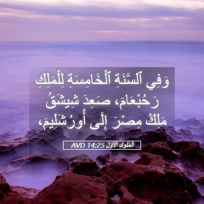 Picture 05 - اَلْمُلُوكِ ٱلْأَوَّلُ 14:25 AVD - وَفِي ٱلسَّنَةِ - Bible Verse Picture