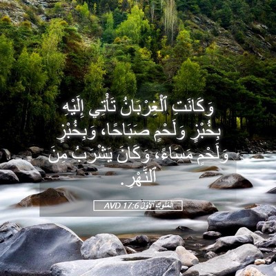 Picture 05 - اَلْمُلُوكِ ٱلْأَوَّلُ 17:6 AVD - وَكَانَتِ ٱلْغِرْبَانُ - Bible Verse Picture
