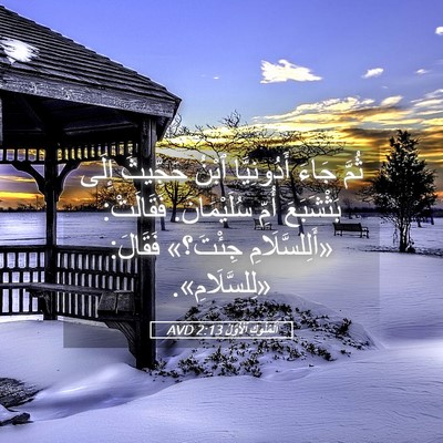 Picture 05 - اَلْمُلُوكِ ٱلْأَوَّلُ 2:13 AVD - ثُمَّ جَاءَ أَدُونِيَّا - Bible Verse Picture