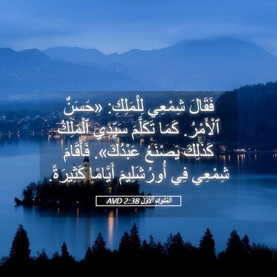 Picture 05 - اَلْمُلُوكِ ٱلْأَوَّلُ 2:38 AVD - فَقَالَ شِمْعِي - Bible Verse Picture