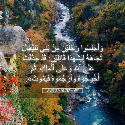 Picture 05 - اَلْمُلُوكِ ٱلْأَوَّلُ 21:10 AVD - وَأَجْلِسُوا رَجُلَيْنِ - Bible Verse Picture