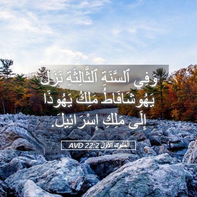 Picture 05 - اَلْمُلُوكِ ٱلْأَوَّلُ 22:2 AVD - وَفِي ٱلسَّنَةِ - Bible Verse Picture