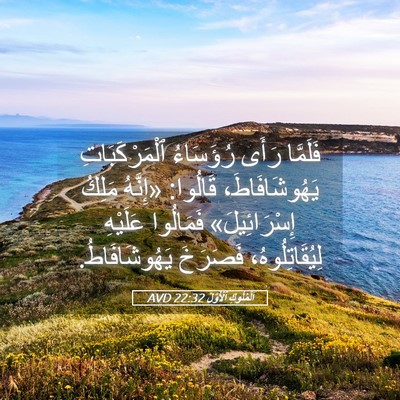 Picture 05 - اَلْمُلُوكِ ٱلْأَوَّلُ 22:32 AVD - فَلَمَّا رَأَى رُؤَسَاءُ - Bible Verse Picture