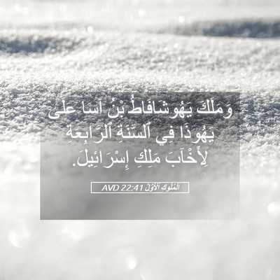 Picture 05 - اَلْمُلُوكِ ٱلْأَوَّلُ 22:41 AVD - وَمَلَكَ يَهُوشَافَاطُ - Bible Verse Picture