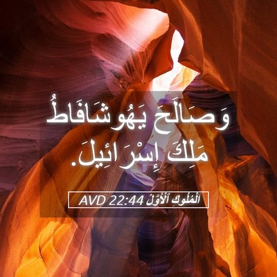 Picture 05 - اَلْمُلُوكِ ٱلْأَوَّلُ 22:44 AVD - وَصَالَحَ يَهُوشَافَاطُ - Bible Verse Picture