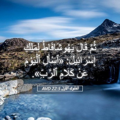 Picture 05 - اَلْمُلُوكِ ٱلْأَوَّلُ 22:5 AVD - ثُمَّ قَالَ يَهُوشَافَاطُ - Bible Verse Picture