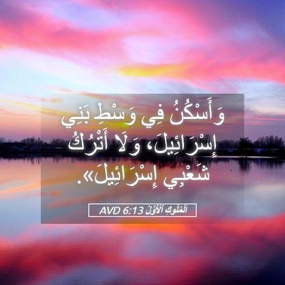 Picture 05 - اَلْمُلُوكِ ٱلْأَوَّلُ 6:13 AVD - وَأَسْكُنُ فِي وَسْطِ - Bible Verse Picture